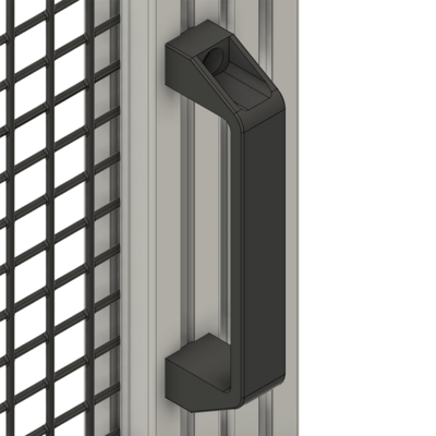50-201-1 MODULAR SOLUTIONS HANDLE<br>180 PULL HANDLE BLACK
